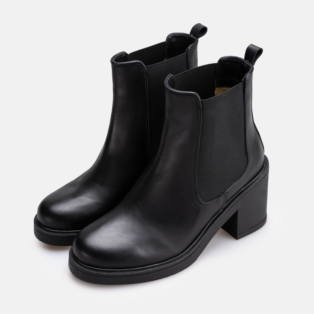 Volzak 4012 Bottine en cuir Noir