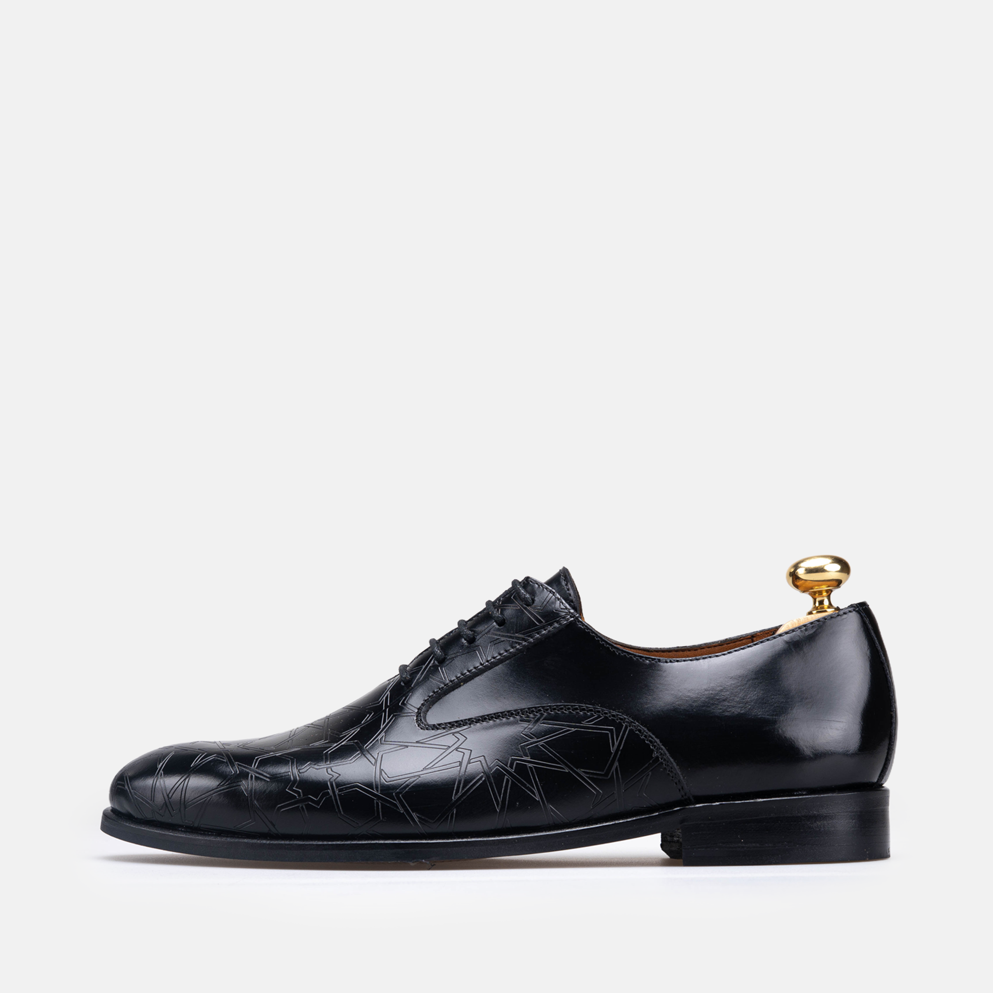 Édition limitée Volzak Zellige chaussure en cuir Noir Démasquable