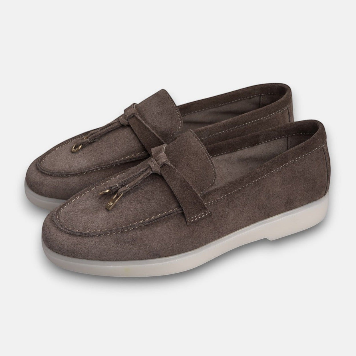 Volzak 279 Mocassin en daim Taupe