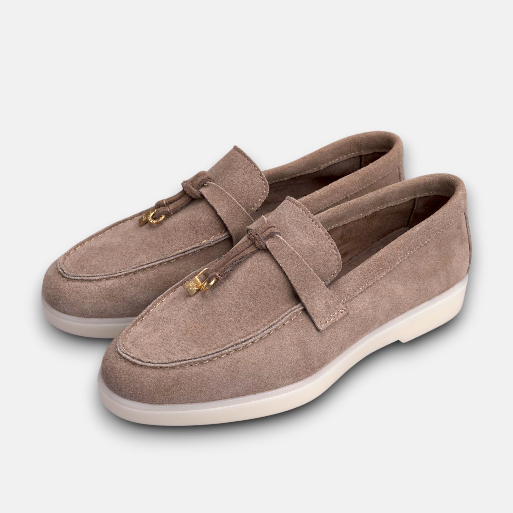 Volzak 279 Mocassin en daim beige