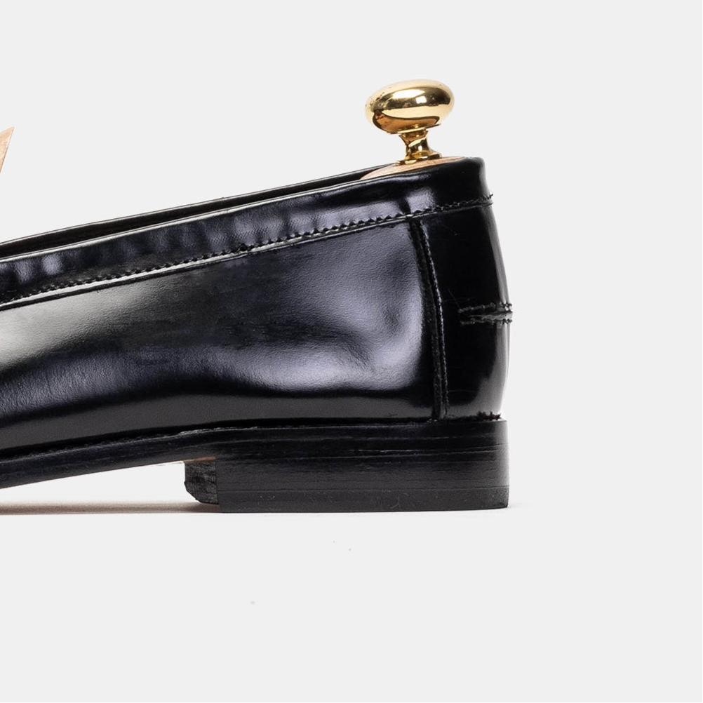 Volzak 315 Black Detachable Leather Penny Loafer