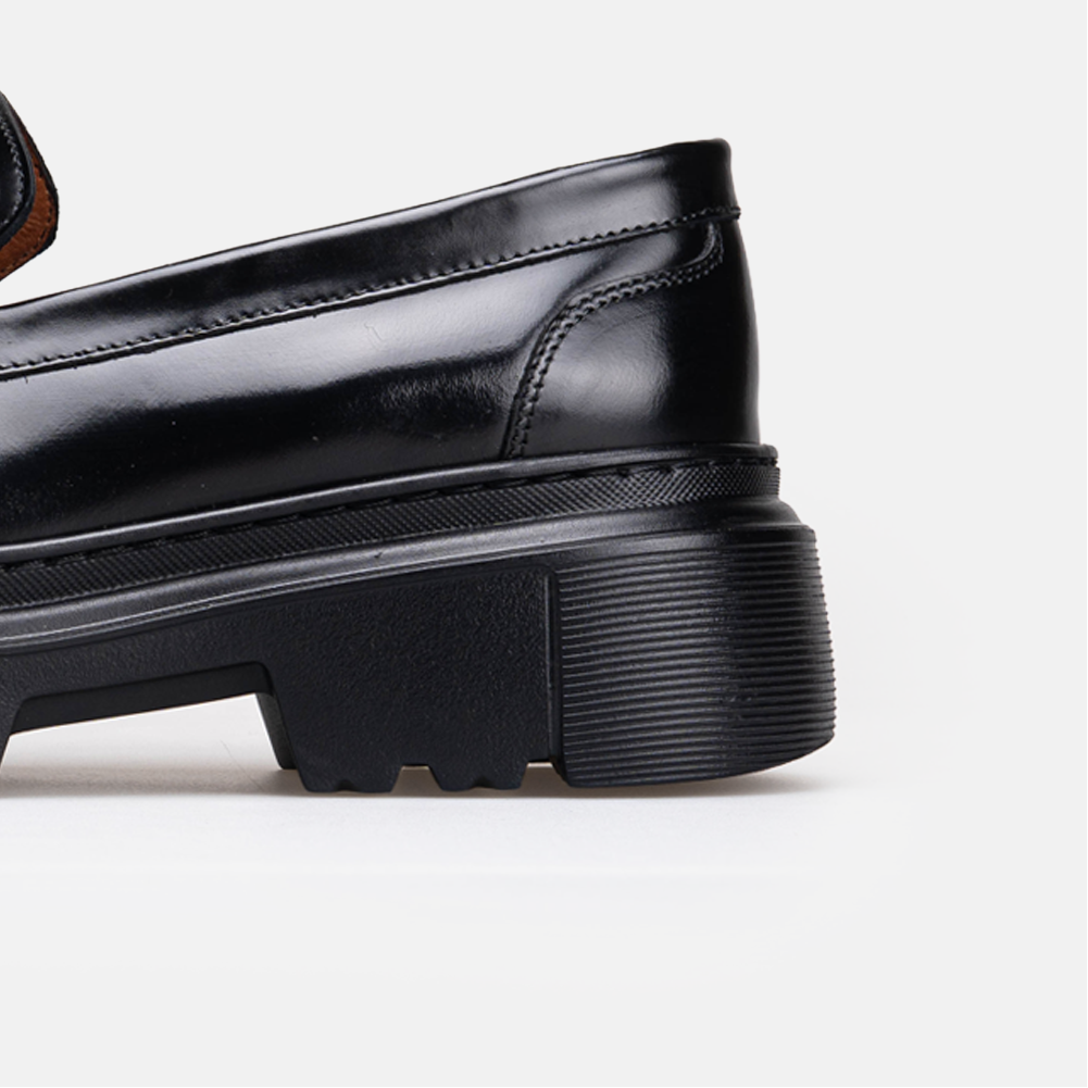 Volzak 5530 chaussure en cuir Noir Démasquable